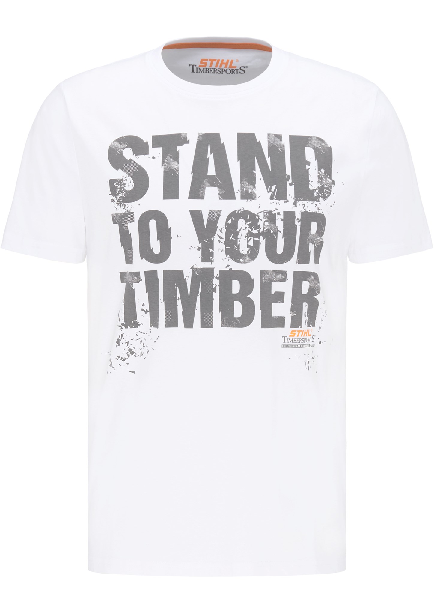 Slika MOŠKA MAJICA "STAND TO YOUR TIMBER" BELA