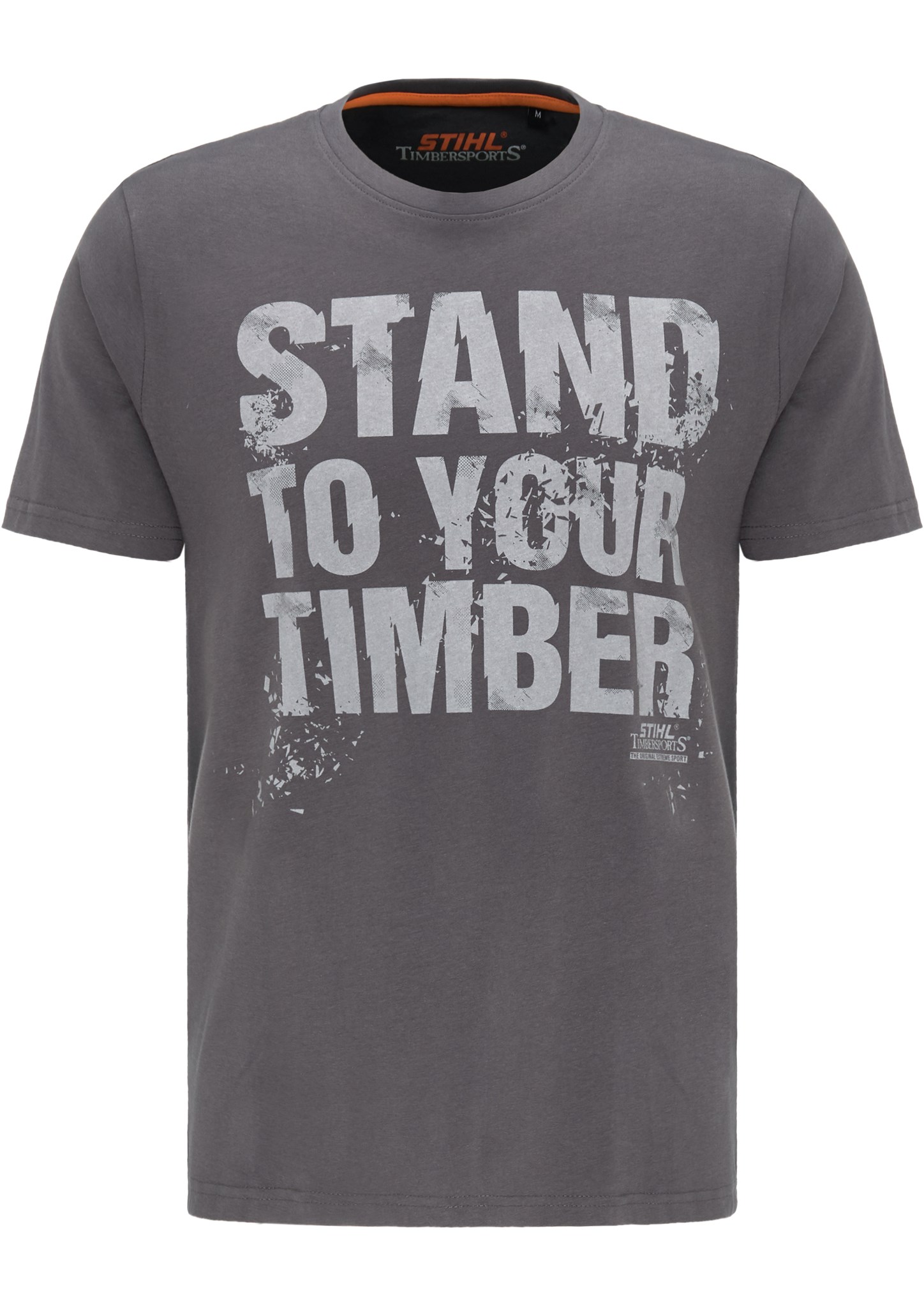 Slika MOŠKA MAJICA "STAND TO YOUR TIMBER" SIVA