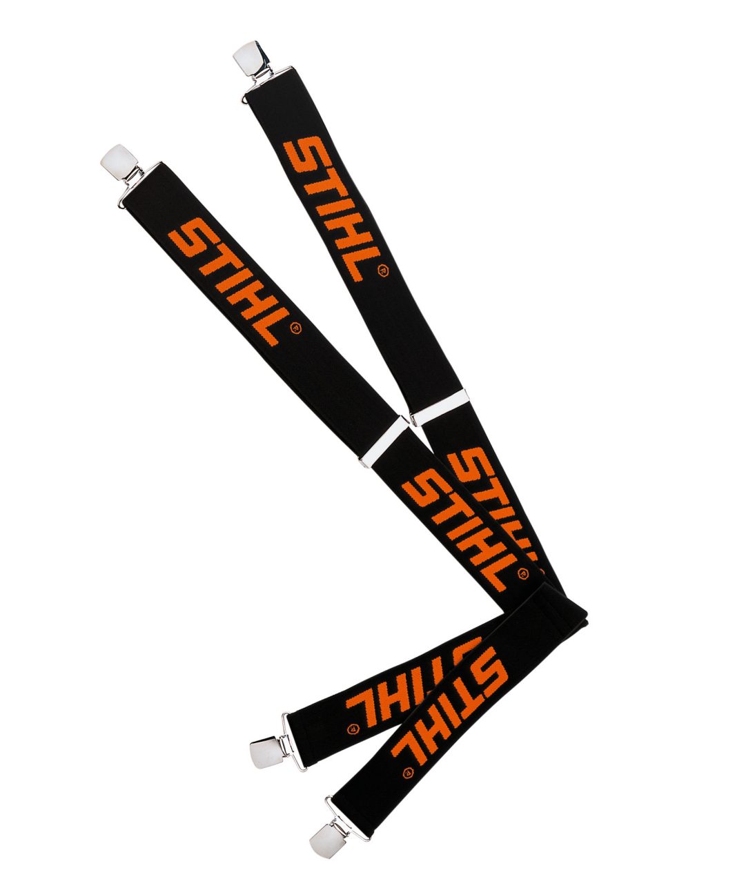 Slika Naramnice s kovinskimi sponkami, črne