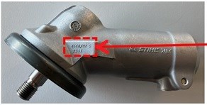 Odpoklic kotnega prenosa za in na motornih kosah STIHL FS 511 / FS 561 